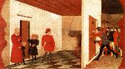 UCCELLO, Paolo Miracle of the Desecrated Host (Scene 2) t china oil painting reproduction